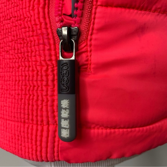 Superdry The Original Fuji Jacket Women's Pink Red Hooded Vest Size Small - Picture 11 of 16